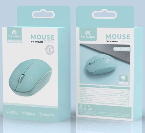 Mikuso Coloured Wireless Mouse (MOS-W080)